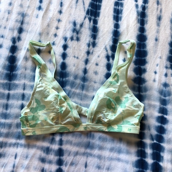 Calvin Klein Other - Calvin Klein green floral print bralette bra